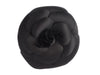 Chanel XL Black Satin Camellia Brooch