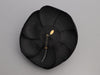 Chanel XL Black Satin Camellia Brooch