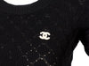 Chanel Black Cotton Knit Pullover Sweater