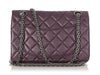 Chanel Purple Quilted Aged Calfskin 2.55 Reissue 224