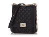 Chanel Black Quilted Caviar North-South Boy Bag