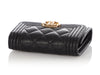 Chanel Small Black Quilted Caviar Boy Wallet