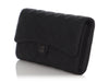 Chanel Black Quilted Caviar Travel Wallet/Clutch