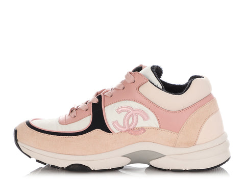 Chanel Pink CC Sneakers