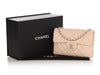 Chanel Light Beige Quilted Lambskin Crossbody Flap