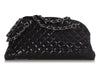 Chanel Medium Black Quilted Patent Mademoiselle Bowler Bag