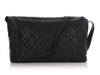 Chanel Maxi Black Aged Quilted Calfskin Reissue Messenger Bag