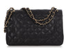 Chanel Jumbo Black Quilted Caviar Classic Double Flap
