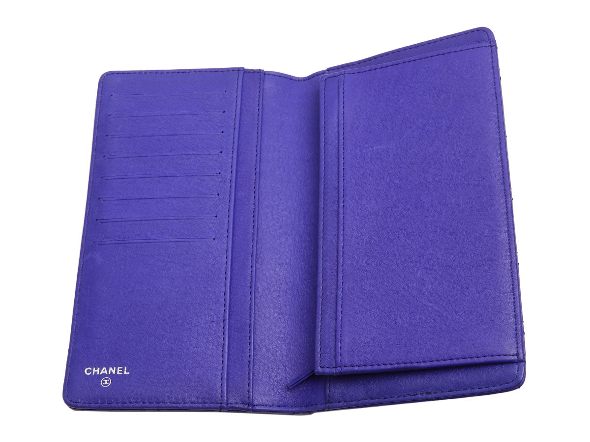 Chanel Electric Blue L-Yen Wallet by Ann's Fabulous Finds