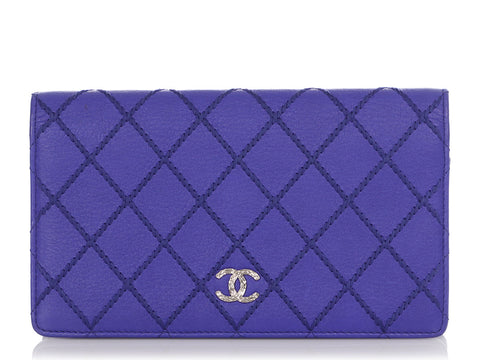 Chanel Caviar Quilted Card Holder Purple – DAC