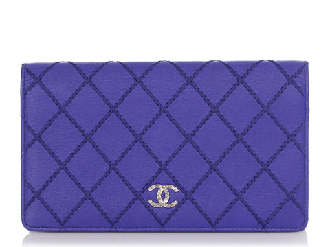 Chanel Electric Blue L-Yen Wallet