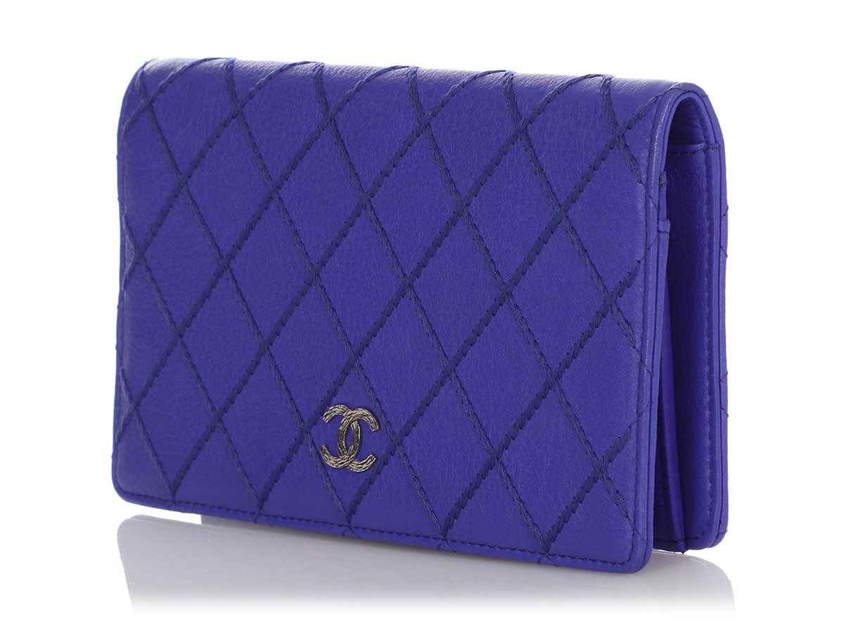 Chanel Electric Blue L-Yen Wallet