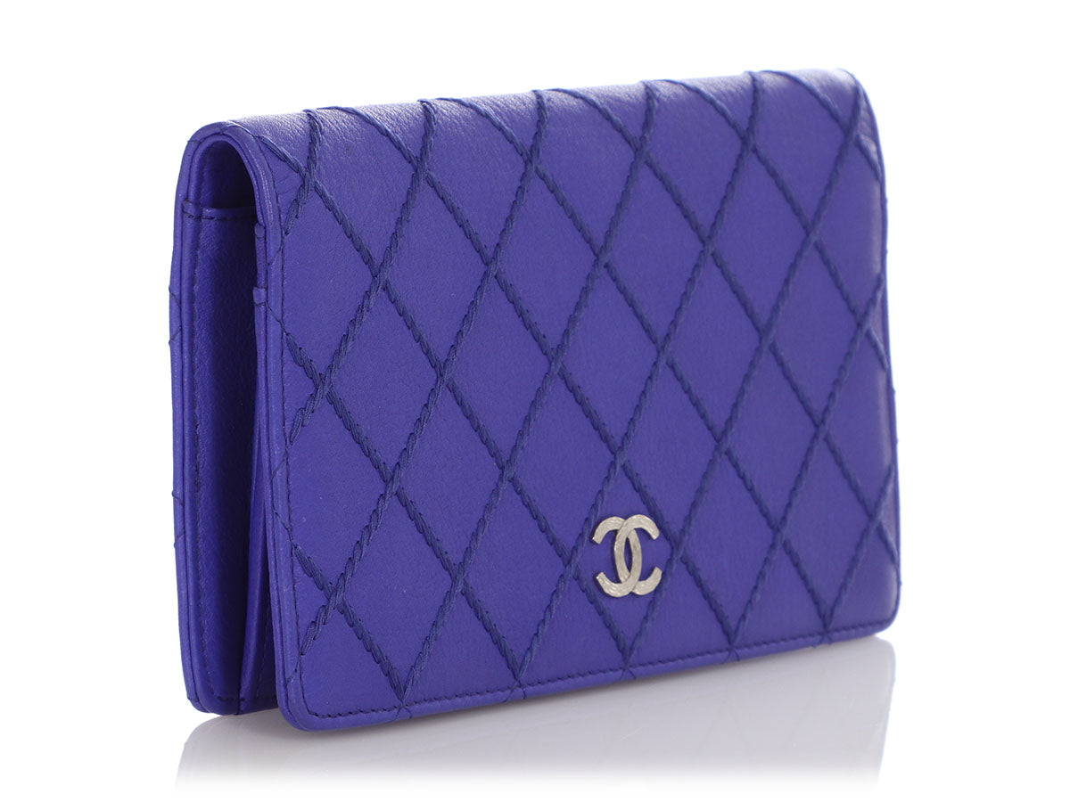 Chanel L Yen Quilted Lambskin Leather Wallet