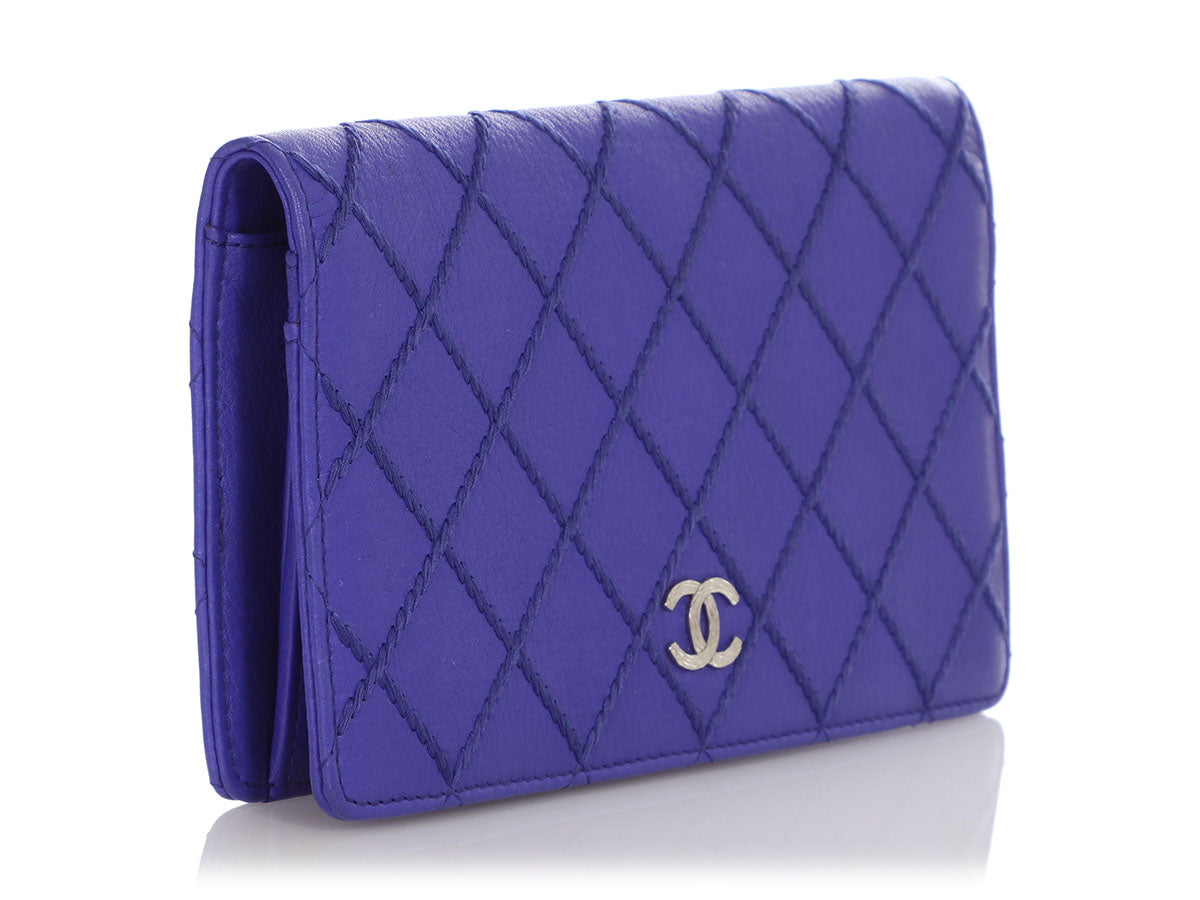 Chanel Electric Blue L-Yen Wallet