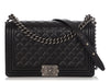 Chanel New Medium Black Quilted Lambskin Boy