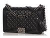 Chanel New Medium Black Quilted Lambskin Boy