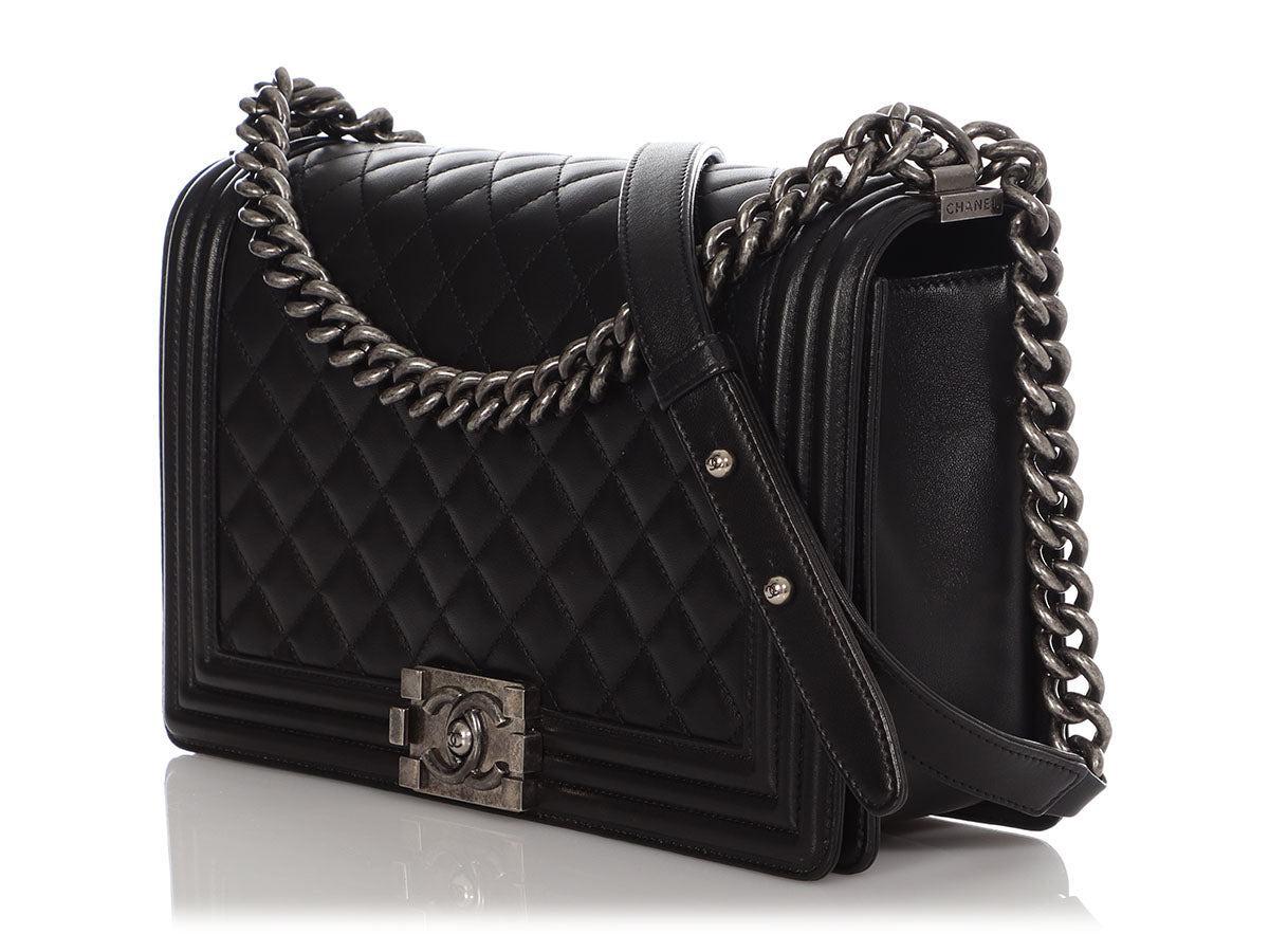 Chanel New Medium Black Quilted Lambskin Boy by Ann's Fabulous Finds