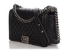 Chanel New Medium Black Quilted Lambskin Boy