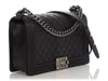 Chanel New Medium Black Quilted Lambskin Boy