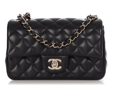 Chanel Black Quilted Shiny Calfskin Small Chanel 22 Bag, myGemma