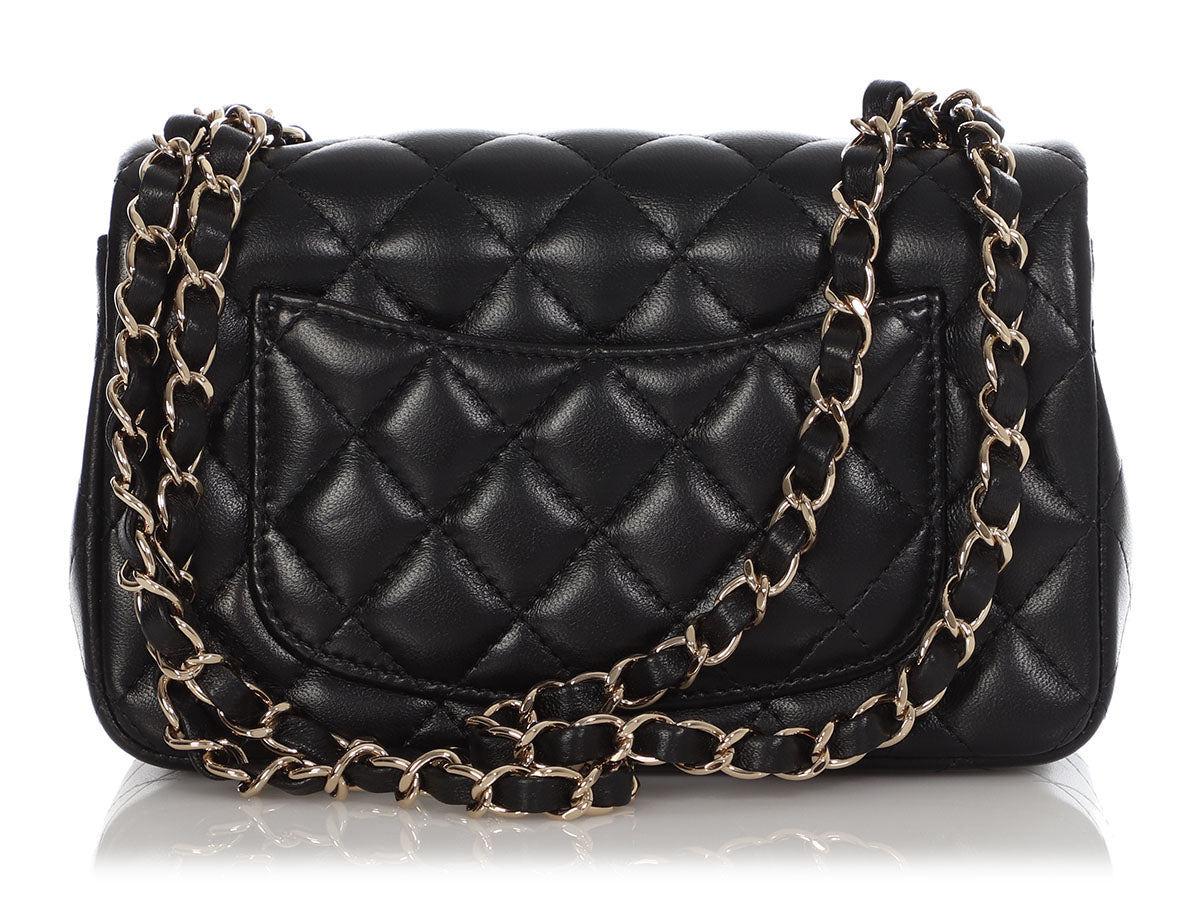 CHANEL, Bags, Chanel Pink Quilted Lambskin Mini Rectangular Classic Flap  Bag