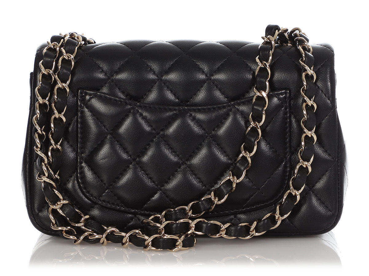 Chanel Mini Pink Quilted Lambskin Rectangular Classic by Ann's Fabulous Finds