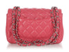 Chanel Mini Pink Quilted Lambskin Rectangular Classic
