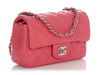 Chanel Mini Pink Quilted Lambskin Rectangular Classic