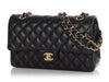 Chanel Medium/Large Black Quilted Lambskin Classic Double Flap