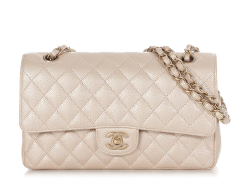 Chanel Medium Taupe Just Mademoiselle Bowling Bag - Ann's Fabulous Closeouts