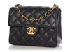 Chanel Mini Vintage Black Quilted Caviar Classic