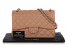Chanel Jumbo Caramel Quilted Caviar Classic Double Flap