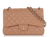 Chanel Jumbo Caramel Quilted Caviar Classic Double Flap