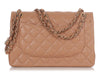 Chanel Jumbo Caramel Quilted Caviar Classic Double Flap