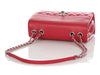 Chanel Red Part-Quilted Calfskin Tramezzo Crossbody