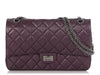 Chanel Purple Quilted Distressed Calfskin 2.55 Reissue 226