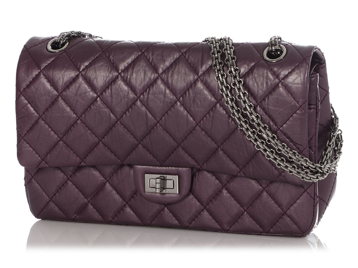 Chanel Small Boy Iridescent Purple Shoulder Bag - THE PURSE AFFAIR