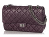 Chanel Purple Quilted Distressed Calfskin 2.55 Reissue 226