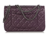 Chanel Purple Quilted Distressed Calfskin 2.55 Reissue 226