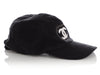Chanel Black Terry Cloth Baseball Cap