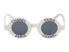 Chanel Vintage 1993 White Round Sunglasses
