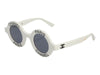 Chanel Vintage 1993 White Round Sunglasses