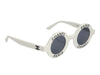 Chanel Vintage 1993 White Round Sunglasses