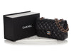 Chanel Small Black Quilted Lambskin Classic Double Flap