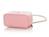 Chanel Mini Pink Quilted Caviar Vanity Crossbody