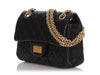 Chanel Mini Black Quilted Distressed Lambskin Reissue