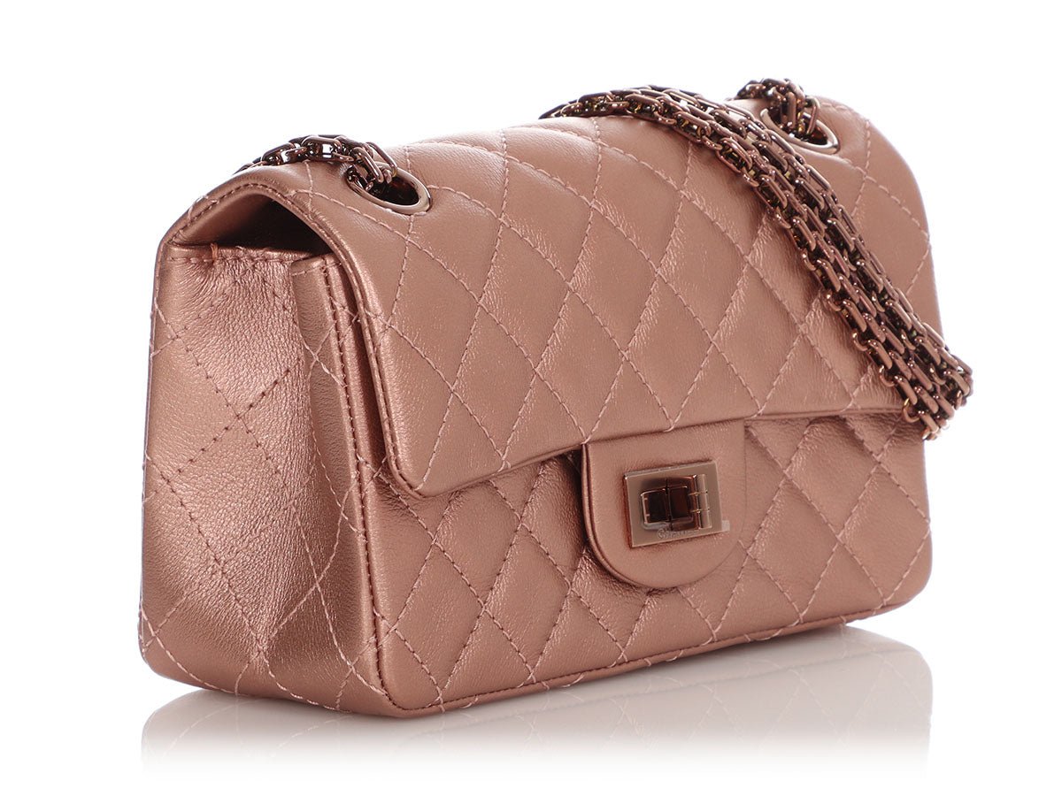 Chanel Mini Copper Pink Quilted Grained Calfskin Reissue by Ann's Fabulous Finds