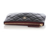 Chanel Mini Black Quilted Caviar Classic O Pouch