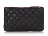Chanel Small Black Quilted Caviar O Pouch