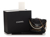 Chanel Mini 22 Black Quilted Glazed Calfskin Hobo With Pearl Strap